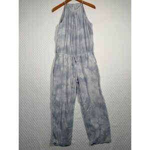 Cloth & Stone Grey Tie Dye Halter Jumpsuit Tencel Sleeveless Small C6088-689-431